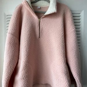 XXL OldNavy Sherpa quarter-zip sweatshirt